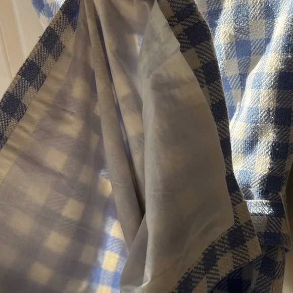 Ann Taylor Baby Blue Gingham Petite Dress - Picture 2 of 8